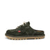 Left side view of Adult Unisex Kick Mule Sued Green
