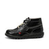 Left side view of Adult Unisex Kick Hi 75 Leather Black