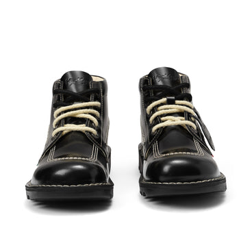 Front view of Adult Unisex Kick Hi 75 Leather Black