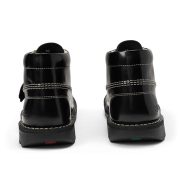 Back view of Adult Unisex Kick Hi 75 Leather Black