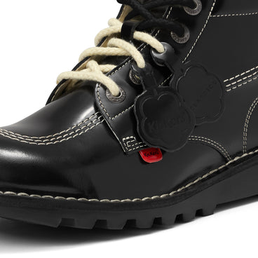Detail view (close-up) of Adult Unisex Kick Hi 75 Leather Black