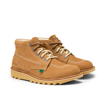 Front ¾ right of Adult Unisex Kick Hi 75 Leather Tan