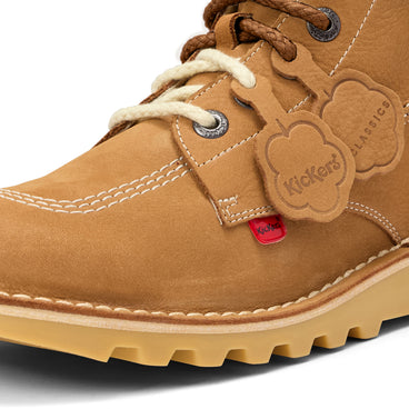 Detail view (close-up) of Adult Unisex Kick Hi 75 Leather Tan