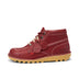 Left side view of Adult Unisex Kick Hi 75 Leather Red