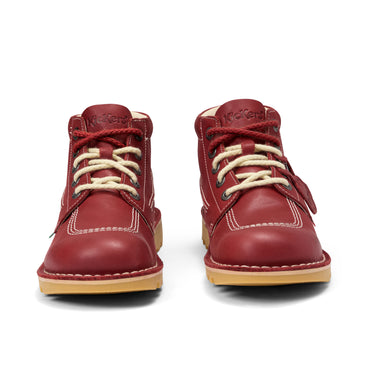 Front view of Adult Unisex Kick Hi 75 Leather Red