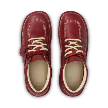 Detail view (Top view mapped) of Adult Unisex Kick Hi 75 Leather Red