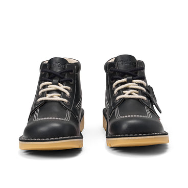 Front view of Adult Unisex Kick Hi 75 Leather Navy