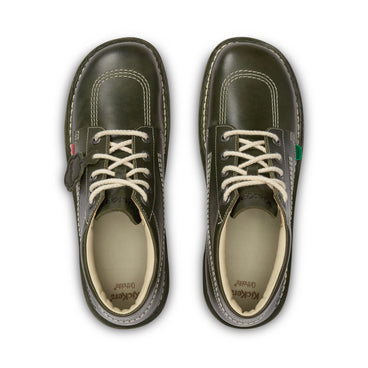Detail view (Top view mapped) of Adult Unisex Kick Hi Leather Dark Green