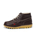 Left side view of Adult Unisex Kick Hi Leather Dark Brown