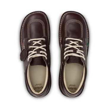 Detail view (Top view mapped) of Adult Unisex Kick Hi Leather Dark Brown