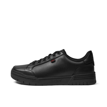 Left side view of Adult Unisex Klapton Lacer Leather Black