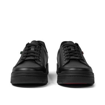 Front view of Adult Unisex Klapton Lacer Leather Black