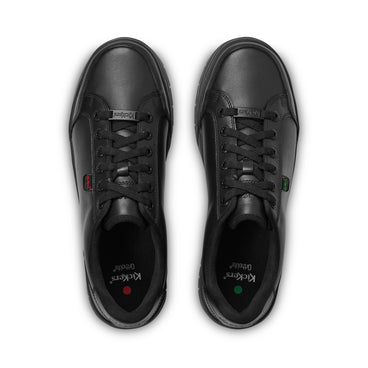 Detail view (Top view mapped) of Adult Unisex Klapton Lacer Leather Black