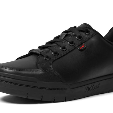 Detail view (close-up) of Adult Unisex Klapton Lacer Leather Black