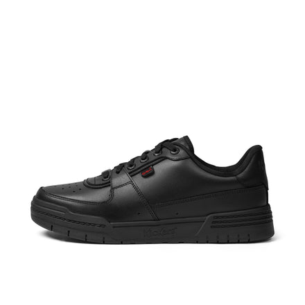 Left side view of Adult Unisex Klapton Lo Leather Black
