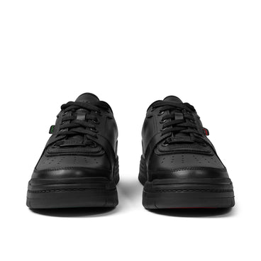 Front view of Adult Unisex Klapton Lo Leather Black