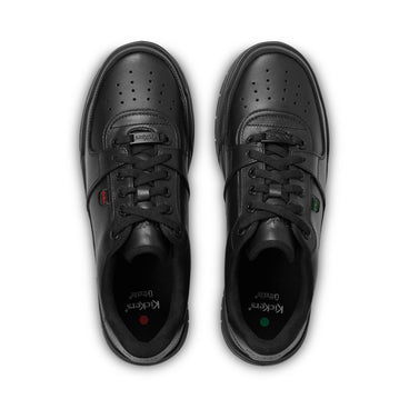 Detail view (Top view mapped) of Adult Unisex Klapton Lo Leather Black