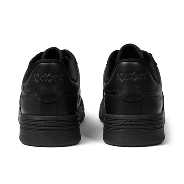 Back view of Adult Unisex Klapton Lo Leather Black