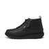 Left side view of Adult Mens Kick Hi Track Leather Black