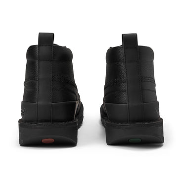 Back view of Adult Mens Kick Hi Track Leather Black
