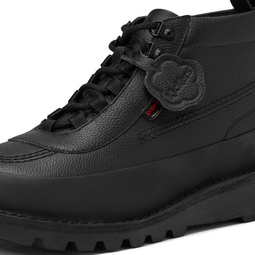 Detail view (close-up) of Adult Mens Kick Hi Track Leather Black