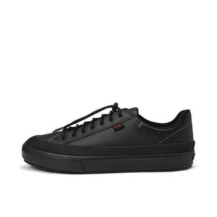 Left side view of Adult Mens Tovni Toggle Track Leather Black