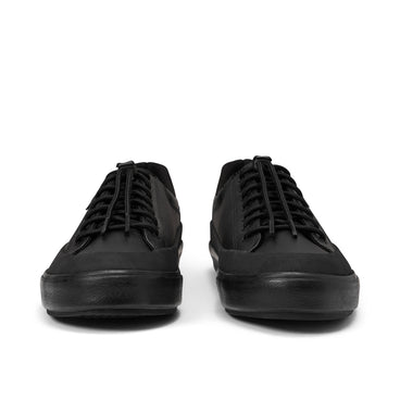 Front view of Adult Mens Tovni Toggle Track Leather Black