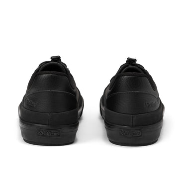 Back view of Adult Mens Tovni Toggle Track Leather Black