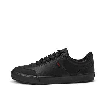 Left side view of Adult Mens Tovni Track Leather Black
