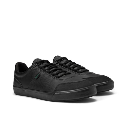 Front ¾ right of Adult Mens Tovni Track Leather Black