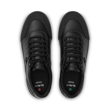 Detail view (Top view mapped) of Adult Mens Tovni Track Leather Black