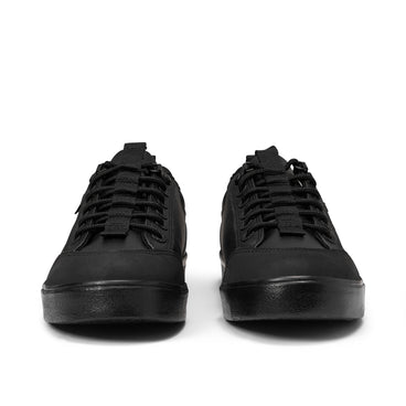 Front view of Youth Mens Tovni Lo Track Leather Black