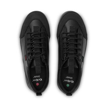 Detail view (Top view mapped) of Youth Mens Tovni Lo Track Leather Black