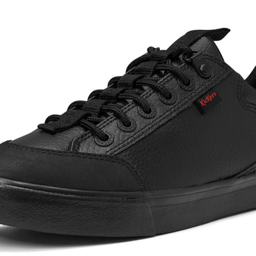 Detail view (close-up) of Youth Mens Tovni Lo Track Leather Black