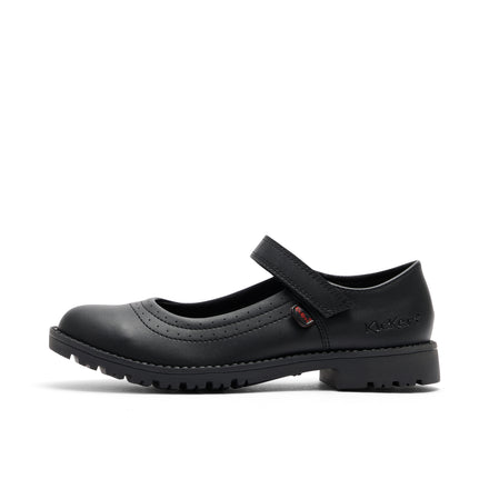 Junior Girls Lachly Mary Jane Synthetic Leather Black