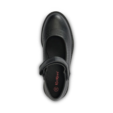 Detail view (Top view mapped) of Youth Womens Lachly Mary Jane Synthetic Leather Black