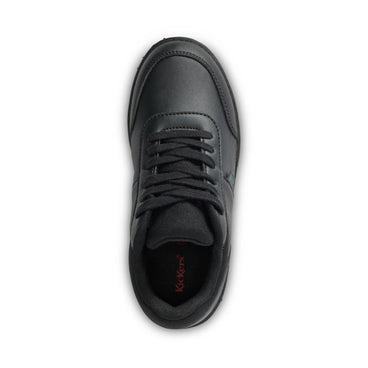 Detail view (Top view mapped) of Youth Unisex Mervan Lacer Synthetic Leather Black