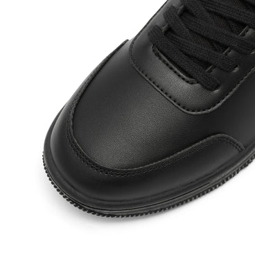 Detail view (close-up) of Youth Unisex Mervan Lacer Synthetic Leather Black