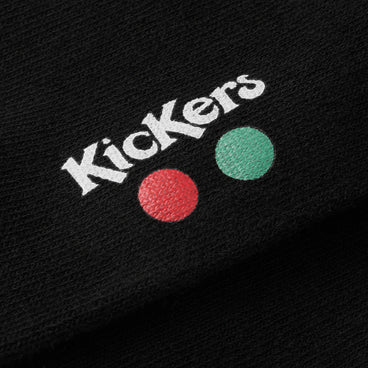 Detail view (close-up) of Adult Unisex Kick Everyday Crew Sock 6-Pack Black