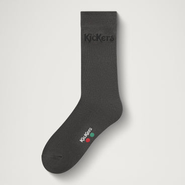 Front view of Adult Unisex Kick Everyday Crew Sock 6-Pack Grey