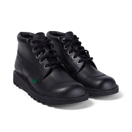 Front ¾ right of Adult Mens Kick Hi Leather Black