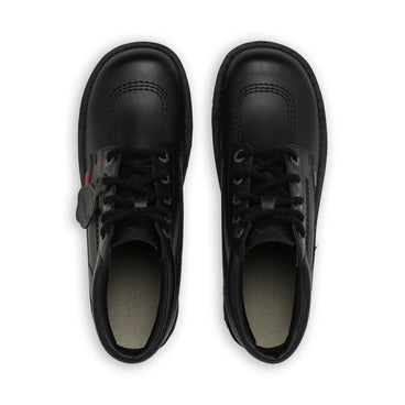 Detail view (Top view mapped) of Adult Mens Kick Hi Leather Black