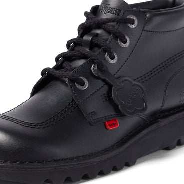 Detail view (close-up) of Adult Mens Kick Hi Leather Black