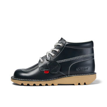 Left side view of Adult Mens Kick Hi Leather Navy
