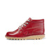 Left side view of Adult Mens Kick Hi Leather Red