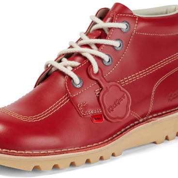 Detail view (close-up) of Adult Mens Kick Hi Leather Red