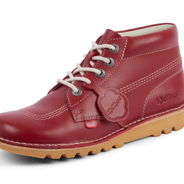 Detail view (close-up) of Adult Mens Kick Hi Leather Red