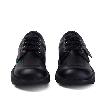 Front view of Adult Mens Kick Lo Leather Black