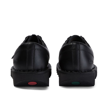 Back view of Adult Mens Kick Lo Leather Black
