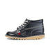 Left side view of Adult Womens Kick Hi Leather Navy